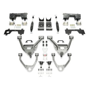 2014-2018 GM1500 (ALUMINUM/STAMPED) 5/7 LOWERING KIT EXTENDED/CREW CAB W/ BOLT ON C-NOTCH